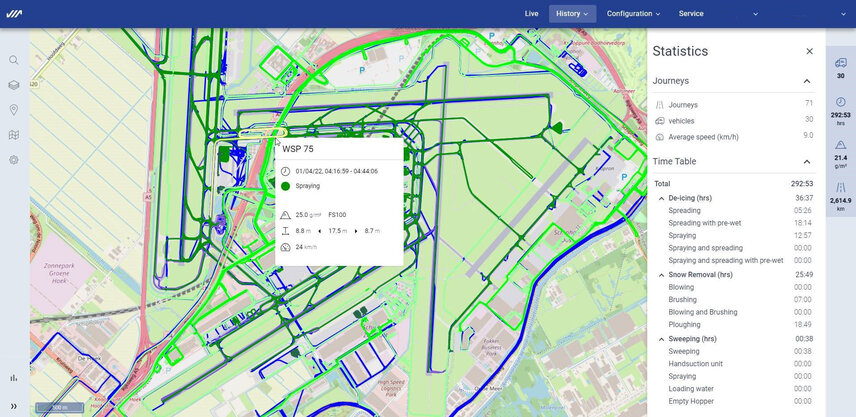 Screenshot of an application module on IntelliOPS